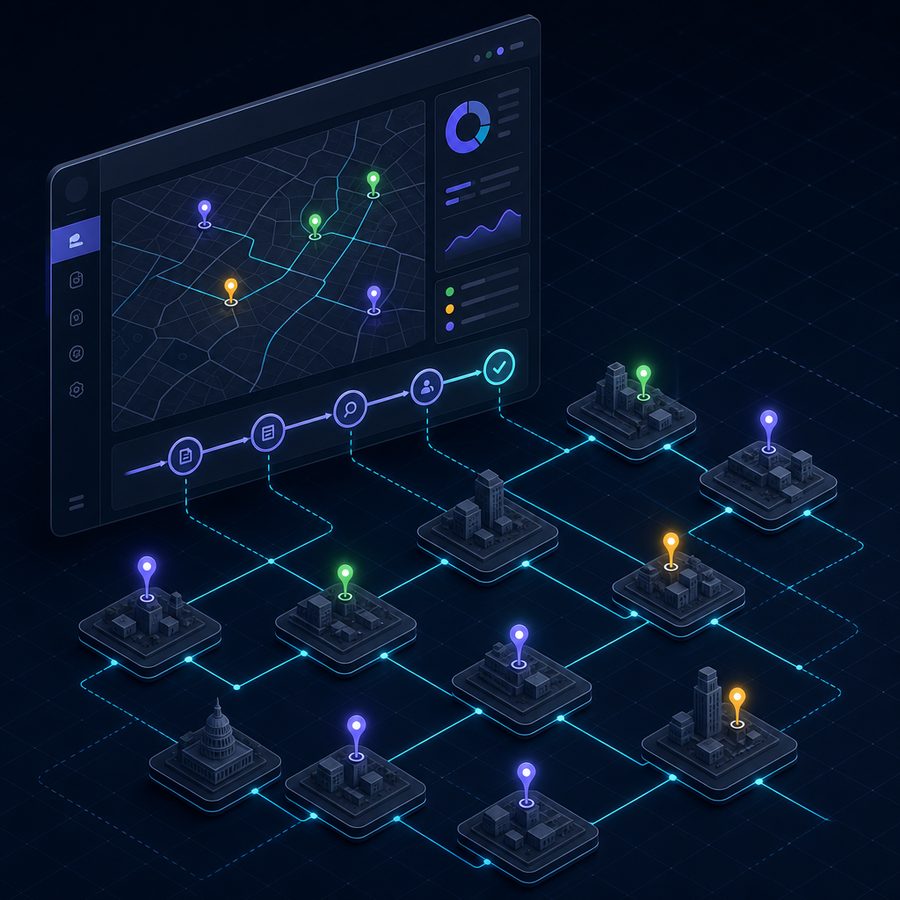 PermitGrid jurisdiction map